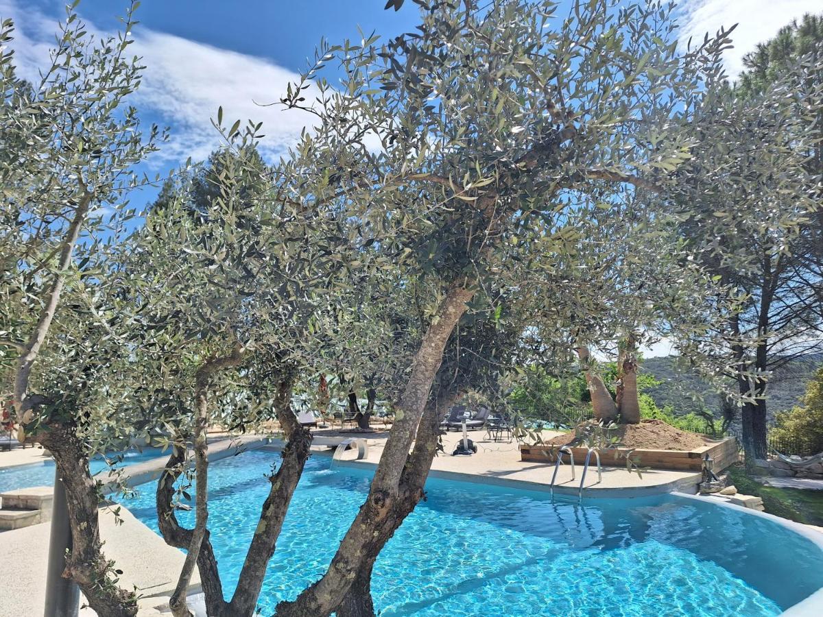 Hotel Restaurant Clos Des Sullys Montclus  Luaran gambar